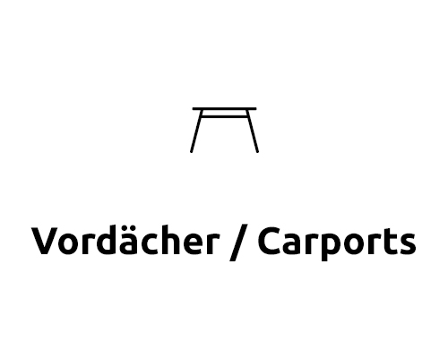 Kategorie Vordächer / Carports